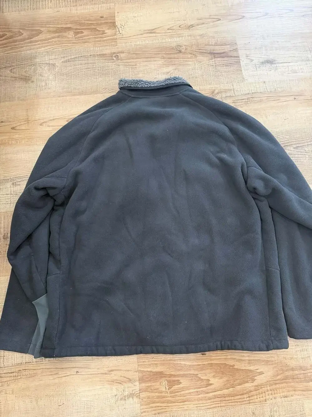 The North Face Sherpa Fleece Full-Zip Jacket Black Gray Men's XXL